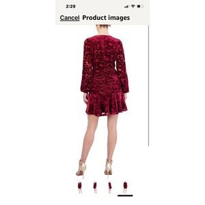 BCBGMAXAZRIA Dress Womens Red Size 4 Fit And Flare